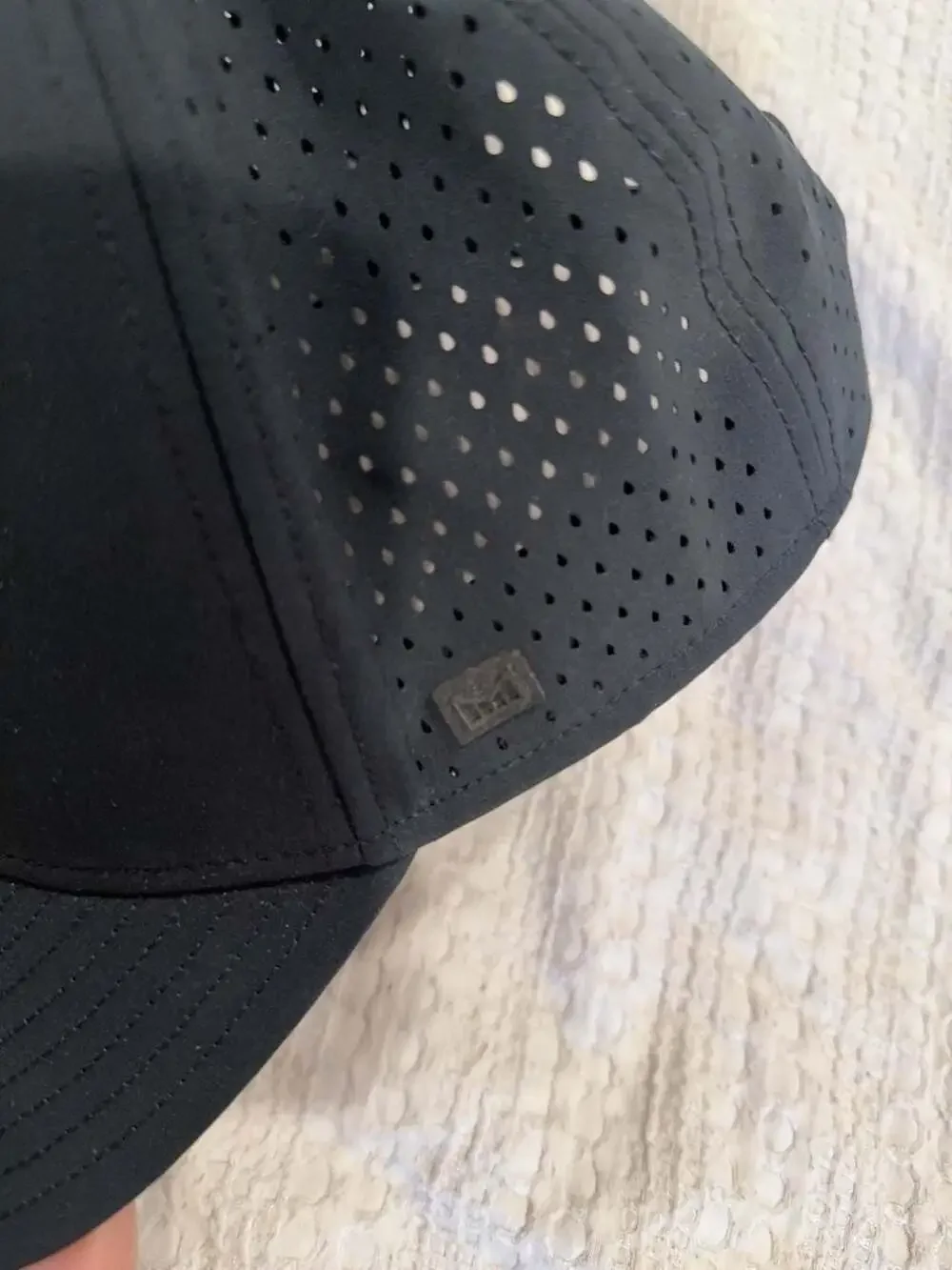 Men's Black Performance Baseball Hat - Breathable Sport Cap